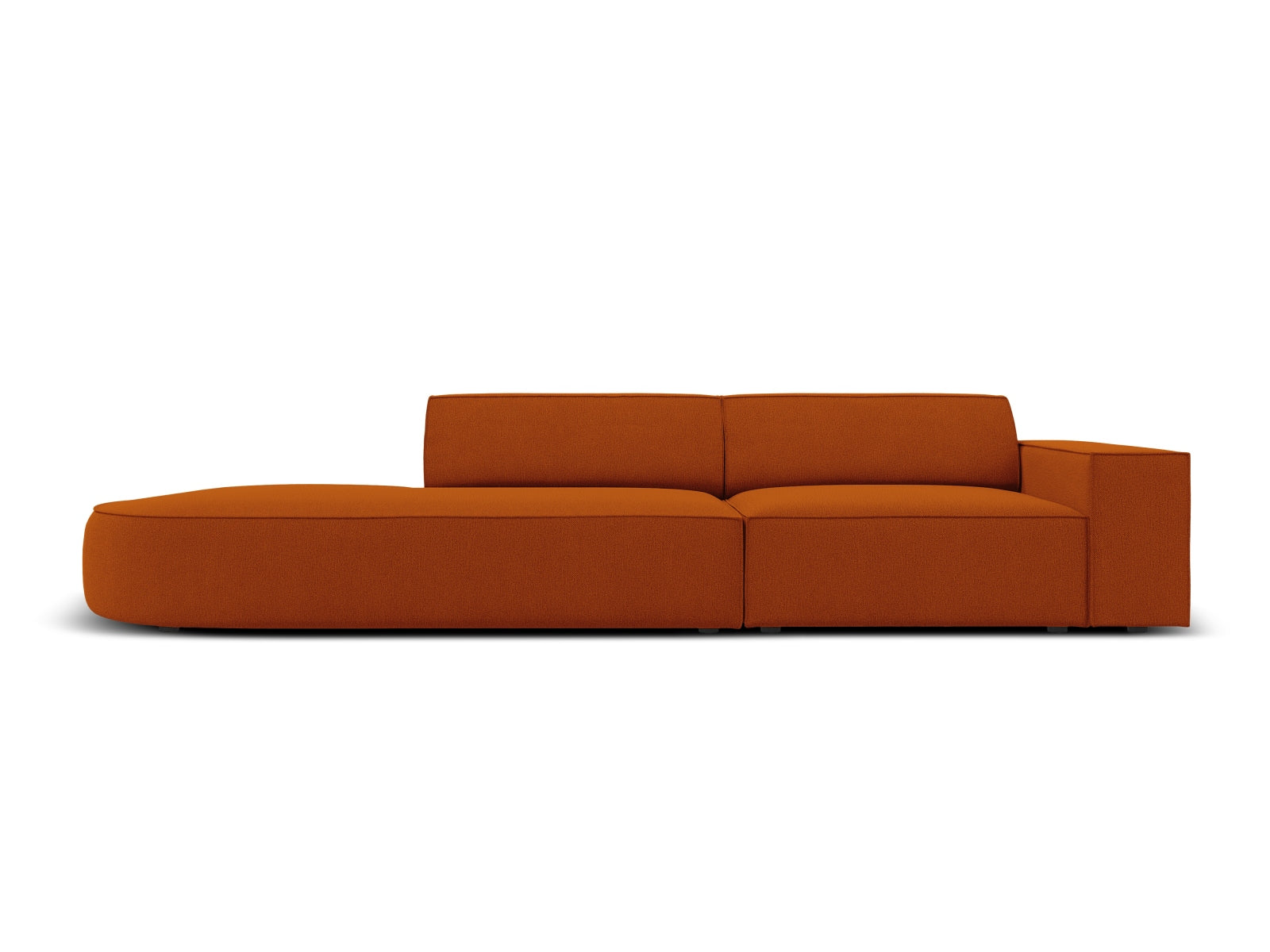 Jodie Modulares Sofa open links 3 Sitzer in Terracotta präsentiert im Onlineshop von KAQTU Design AG. L-Sofa links ist von Micadoni