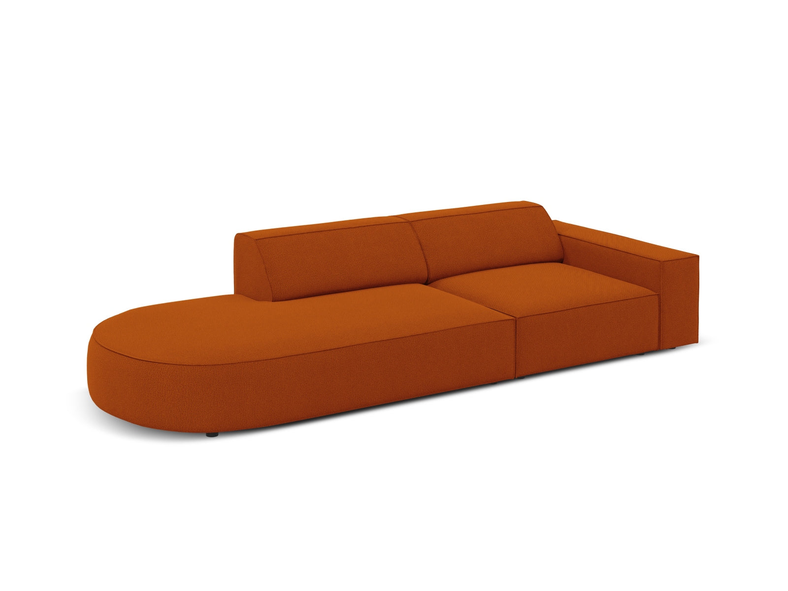 Jodie Modulares Sofa open links 3 Sitzer in Terracotta präsentiert im Onlineshop von KAQTU Design AG. L-Sofa links ist von Micadoni