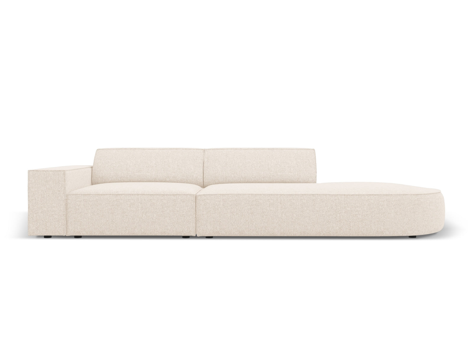Jodie Modulares Sofa open rechts 3 Sitzer in Light Beige präsentiert im Onlineshop von KAQTU Design AG. L-Sofa rechts ist von Micadoni