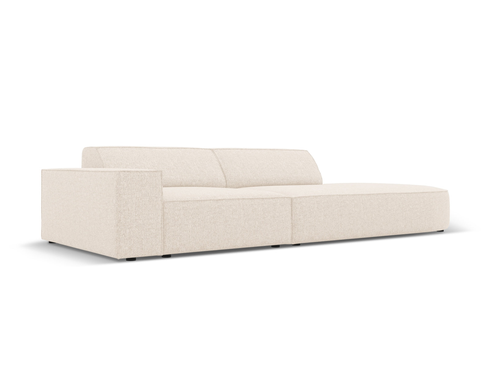 Jodie Modulares Sofa open rechts 3 Sitzer in Light Beige präsentiert im Onlineshop von KAQTU Design AG. L-Sofa rechts ist von Micadoni