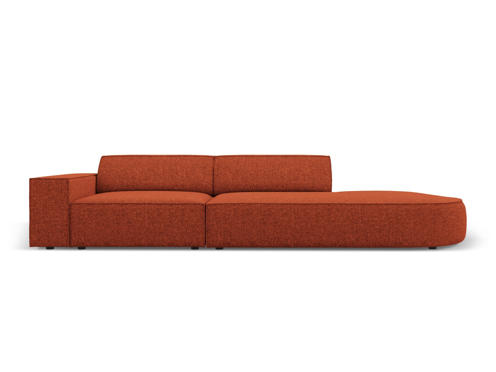 Jodie Modulares Sofa open rechts 3 Sitzer in Terracotta präsentiert im Onlineshop von KAQTU Design AG. L-Sofa rechts ist von Micadoni