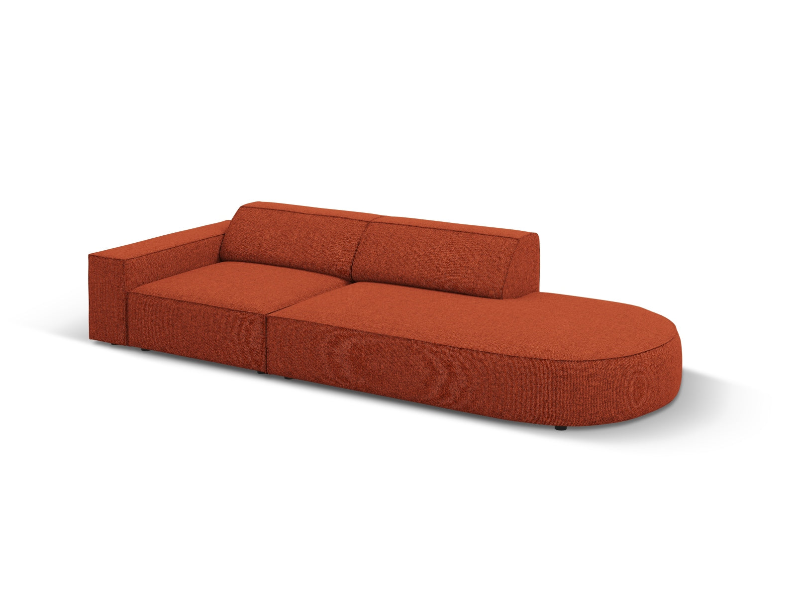 Jodie Modulares Sofa open rechts 3 Sitzer in Terracotta präsentiert im Onlineshop von KAQTU Design AG. L-Sofa rechts ist von Micadoni