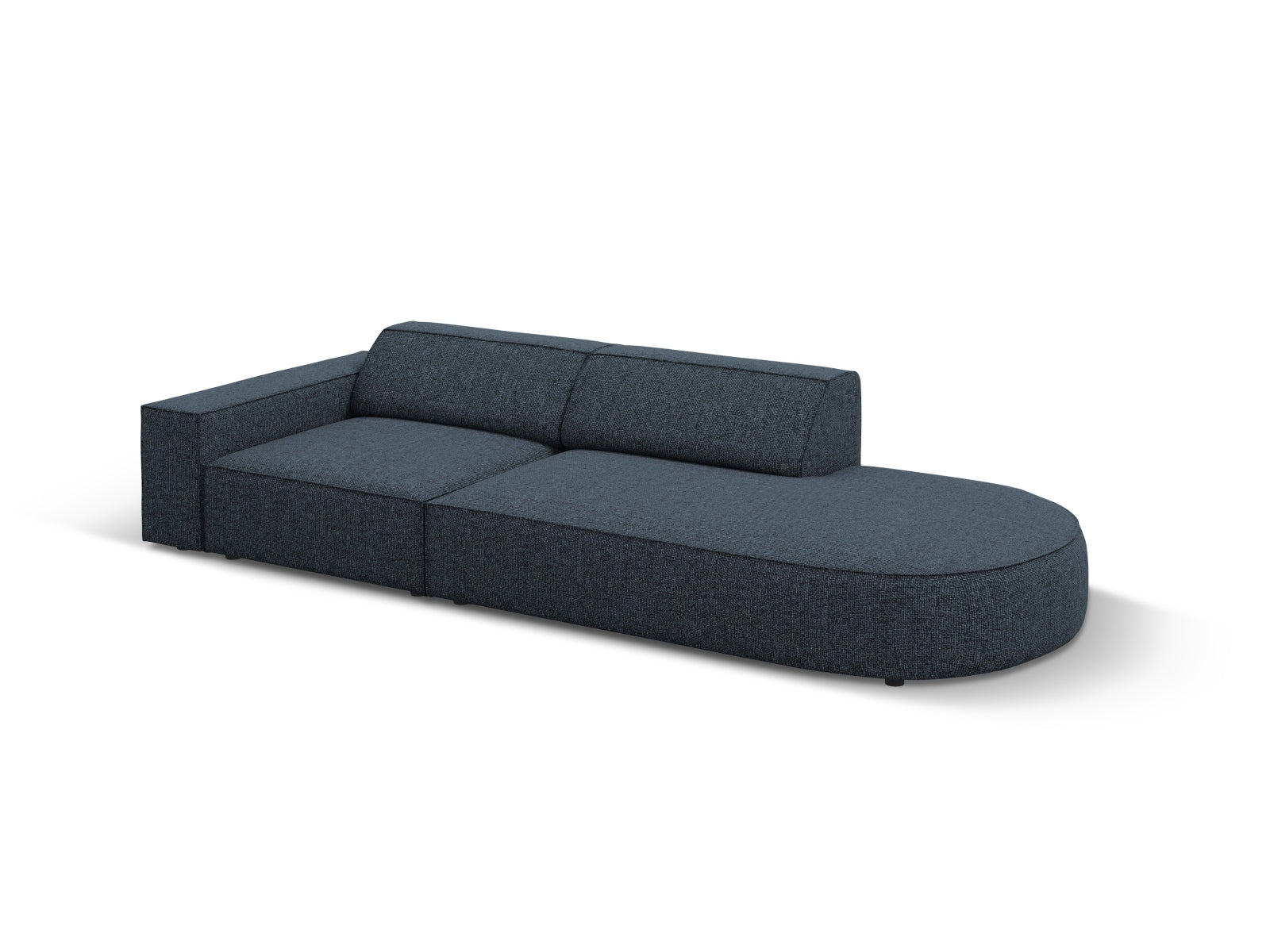 Jodie Modulares Sofa open rechts 3 Sitzer in Royal Blue präsentiert im Onlineshop von KAQTU Design AG. L-Sofa rechts ist von Micadoni