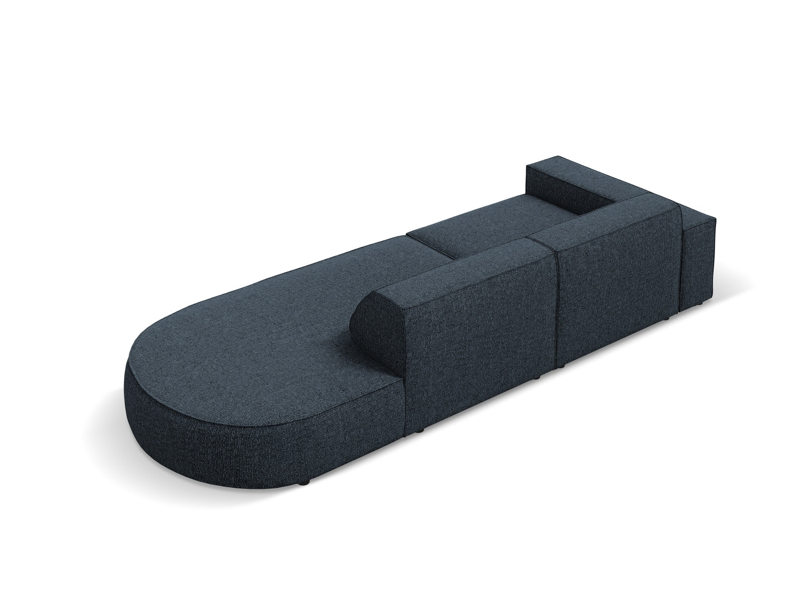 Jodie Modulares Sofa open rechts 3 Sitzer in Royal Blue präsentiert im Onlineshop von KAQTU Design AG. L-Sofa rechts ist von Micadoni
