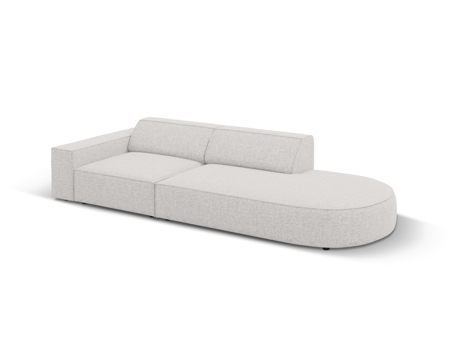 Jodie Modulares Sofa open rechts 3 Sitzer in Light Grey präsentiert im Onlineshop von KAQTU Design AG. L-Sofa rechts ist von Micadoni