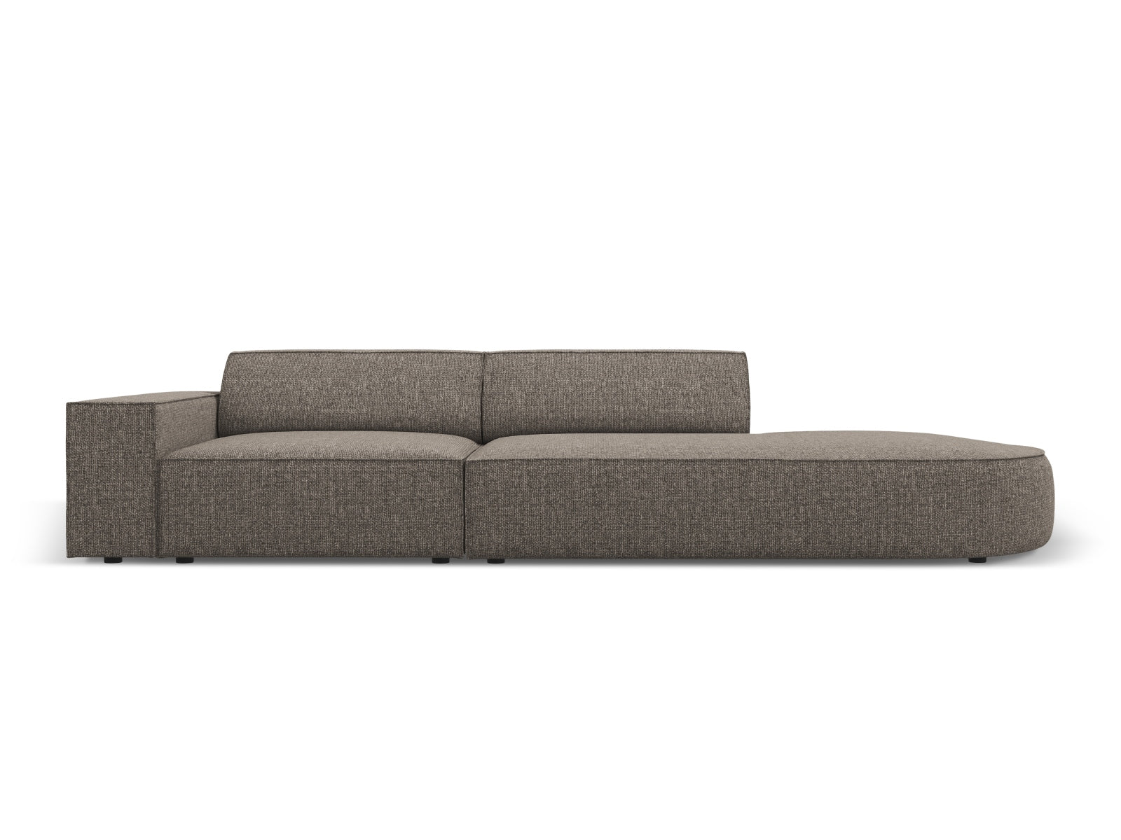 Jodie Modulares Sofa open rechts 3 Sitzer in Grey präsentiert im Onlineshop von KAQTU Design AG. L-Sofa rechts ist von Micadoni