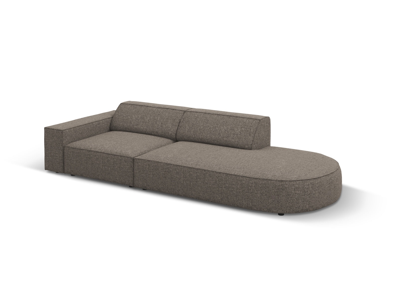Jodie Modulares Sofa open rechts 3 Sitzer in Grey präsentiert im Onlineshop von KAQTU Design AG. L-Sofa rechts ist von Micadoni