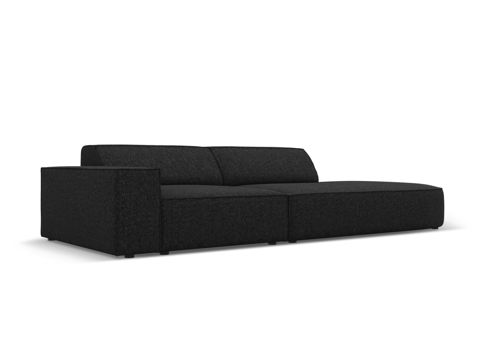 Jodie Modulares Sofa open rechts 3 Sitzer in Black präsentiert im Onlineshop von KAQTU Design AG. L-Sofa rechts ist von Micadoni