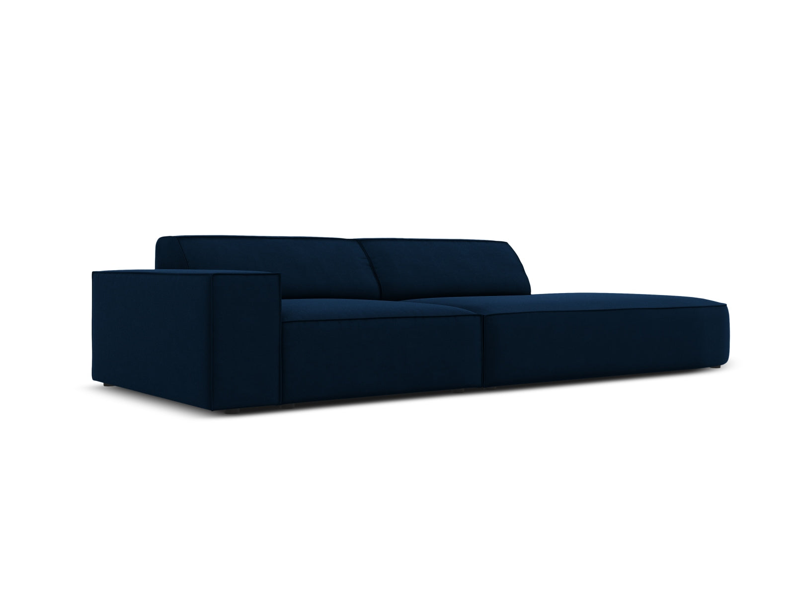 Jodie Velour modulares Sofa rechts 3 Sitzer in Royal Blue präsentiert im Onlineshop von KAQTU Design AG. L-Sofa rechts ist von Micadoni
