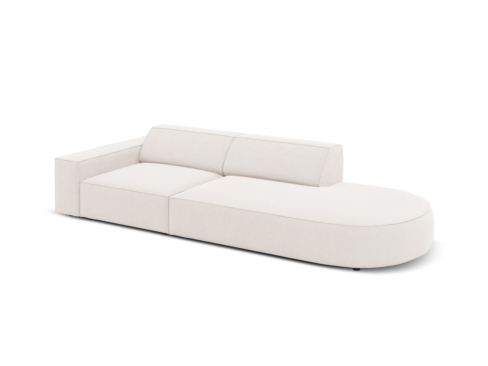 Jodie Modulares Sofa open rechts 3 Sitzer in Light Beige präsentiert im Onlineshop von KAQTU Design AG. L-Sofa rechts ist von Micadoni