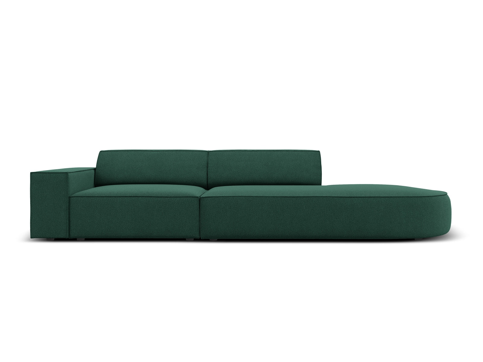 Jodie Modulares Sofa open rechts 3 Sitzer in Green präsentiert im Onlineshop von KAQTU Design AG. L-Sofa rechts ist von Micadoni