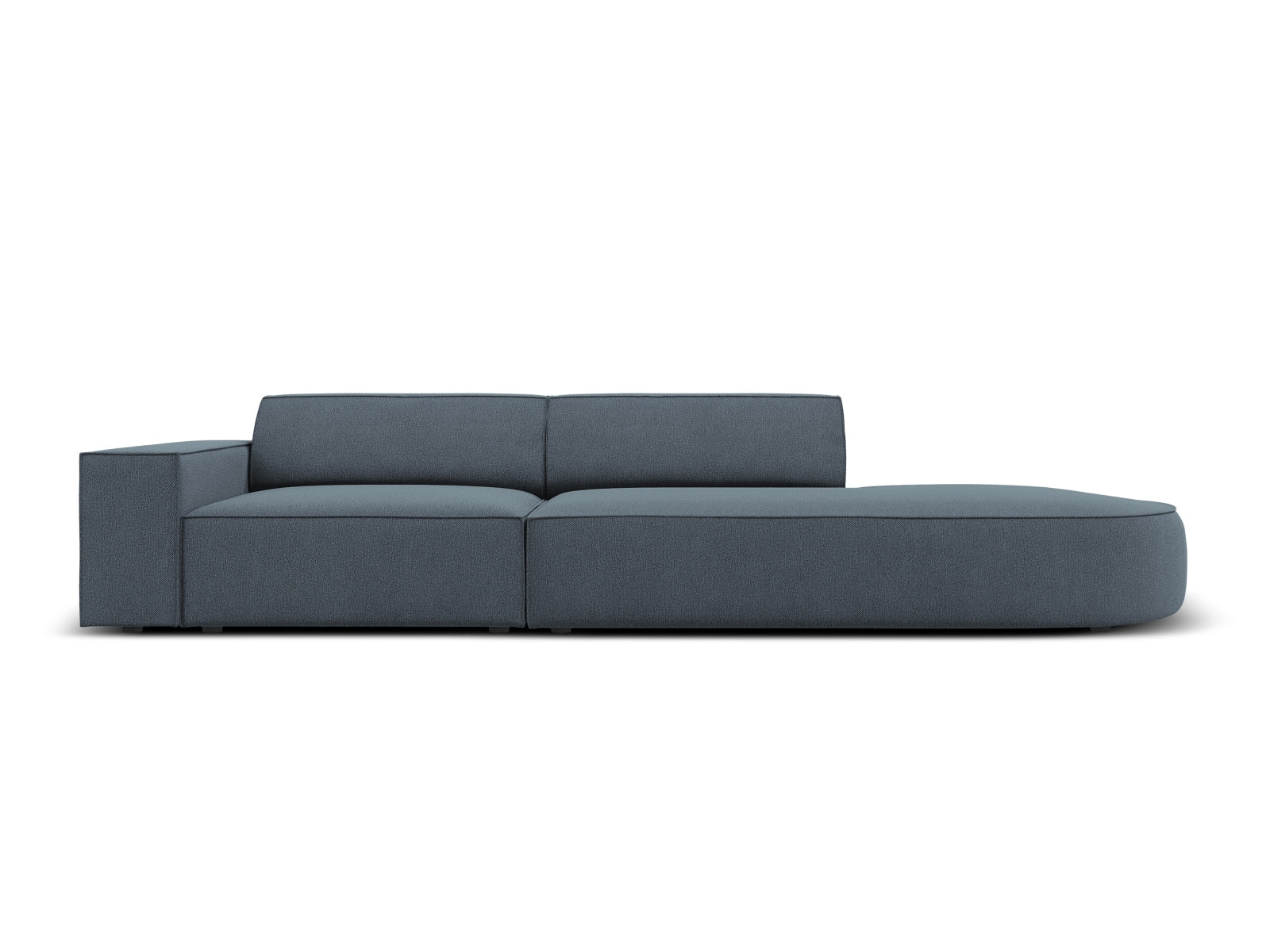 Jodie Modulares Sofa open rechts 3 Sitzer in Blue präsentiert im Onlineshop von KAQTU Design AG. L-Sofa rechts ist von Micadoni