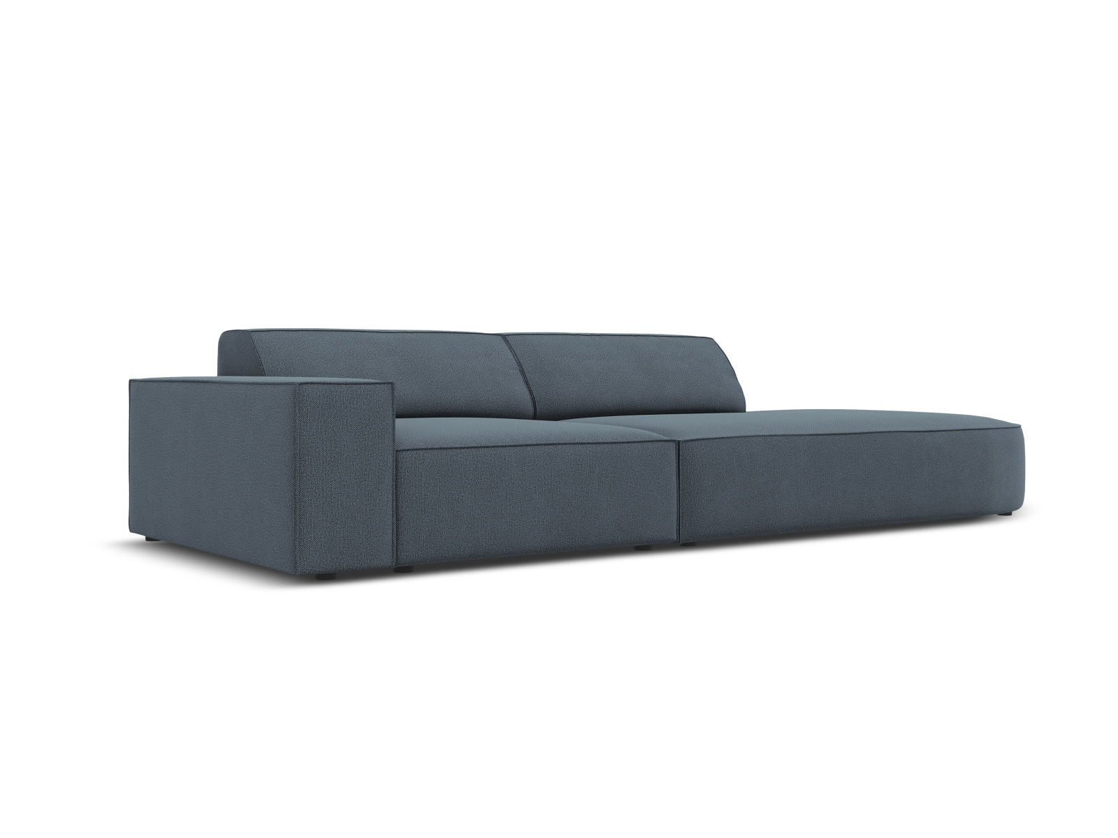 Jodie Modulares Sofa open rechts 3 Sitzer in Blue präsentiert im Onlineshop von KAQTU Design AG. L-Sofa rechts ist von Micadoni