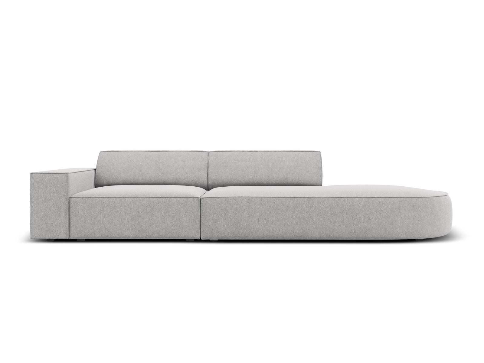 Jodie Modulares Sofa open rechts 3 Sitzer in Light Grey präsentiert im Onlineshop von KAQTU Design AG. L-Sofa rechts ist von Micadoni
