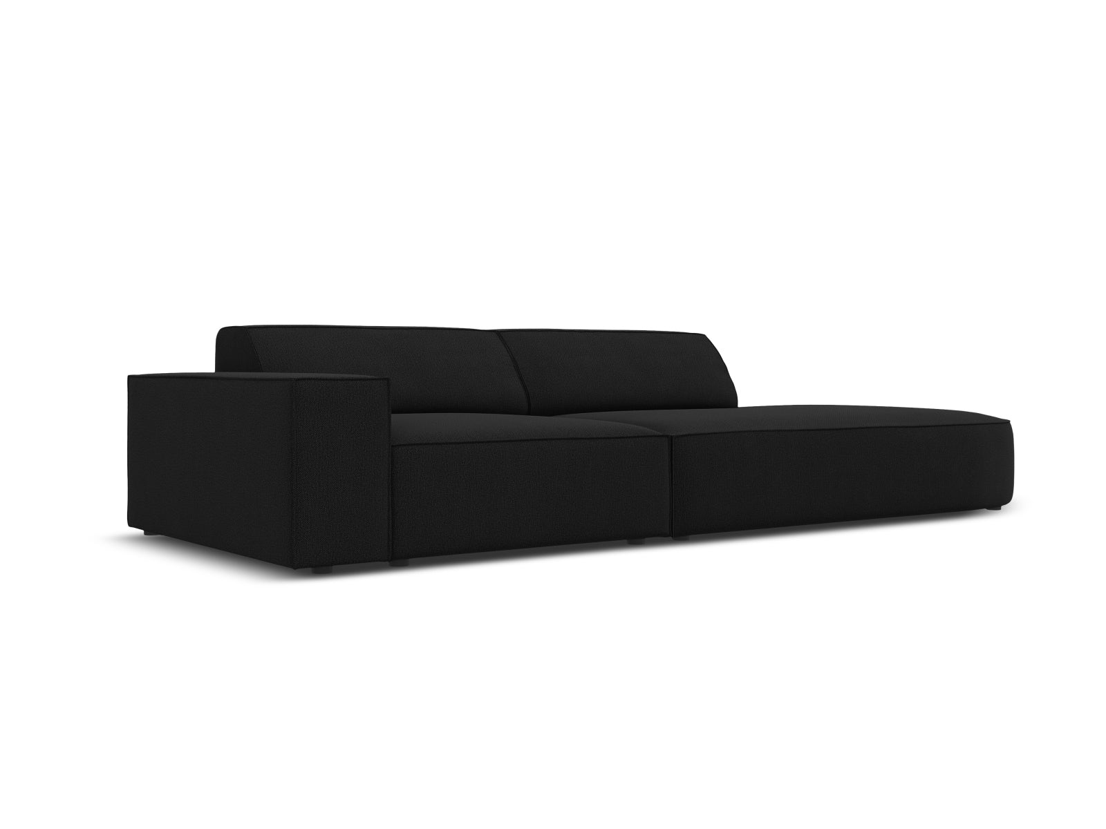 Jodie Modulares Sofa open rechts 3 Sitzer in Black präsentiert im Onlineshop von KAQTU Design AG. L-Sofa rechts ist von Micadoni