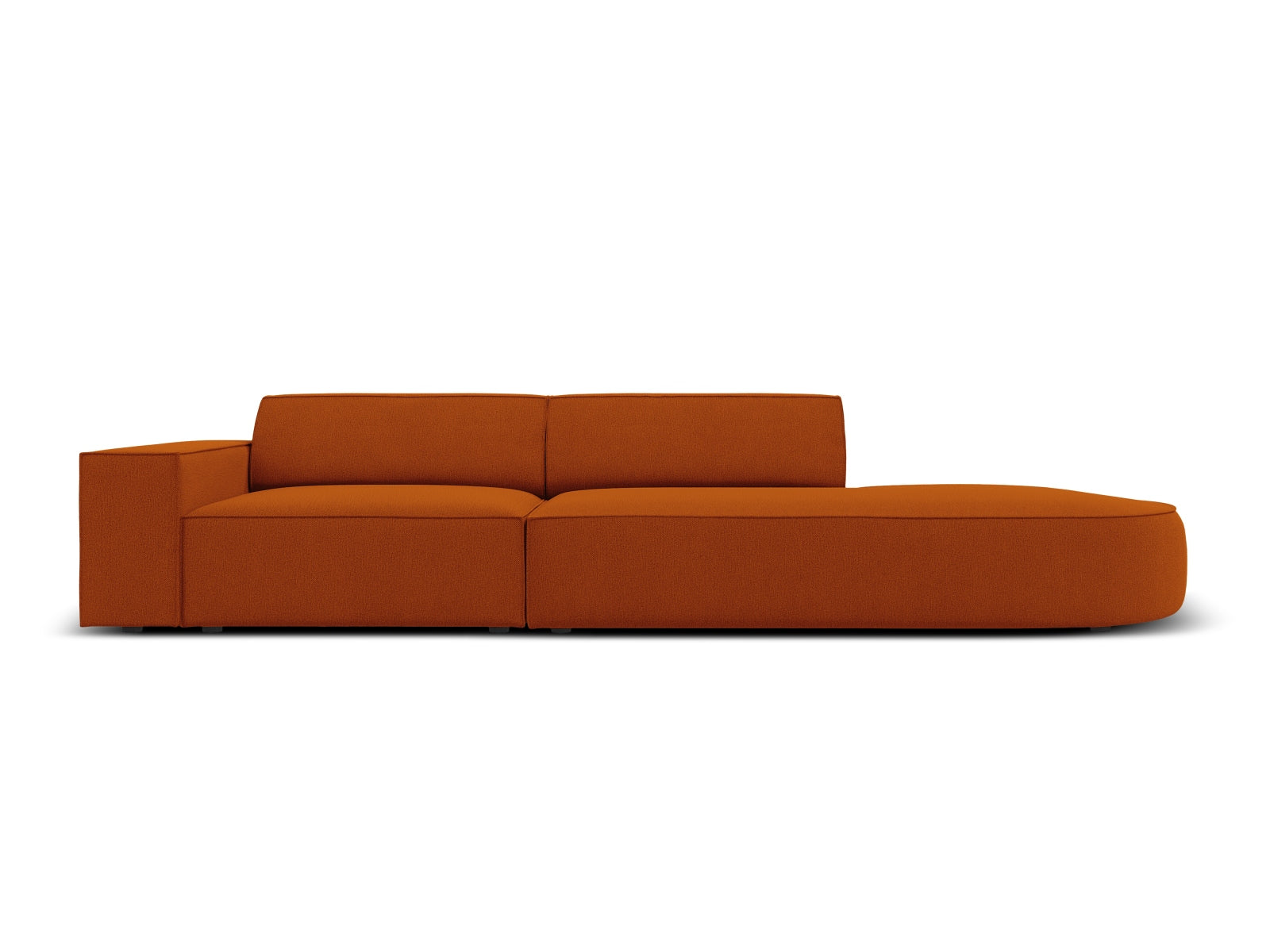 Jodie Modulares Sofa open rechts 3 Sitzer in Terracotta präsentiert im Onlineshop von KAQTU Design AG. L-Sofa rechts ist von Micadoni