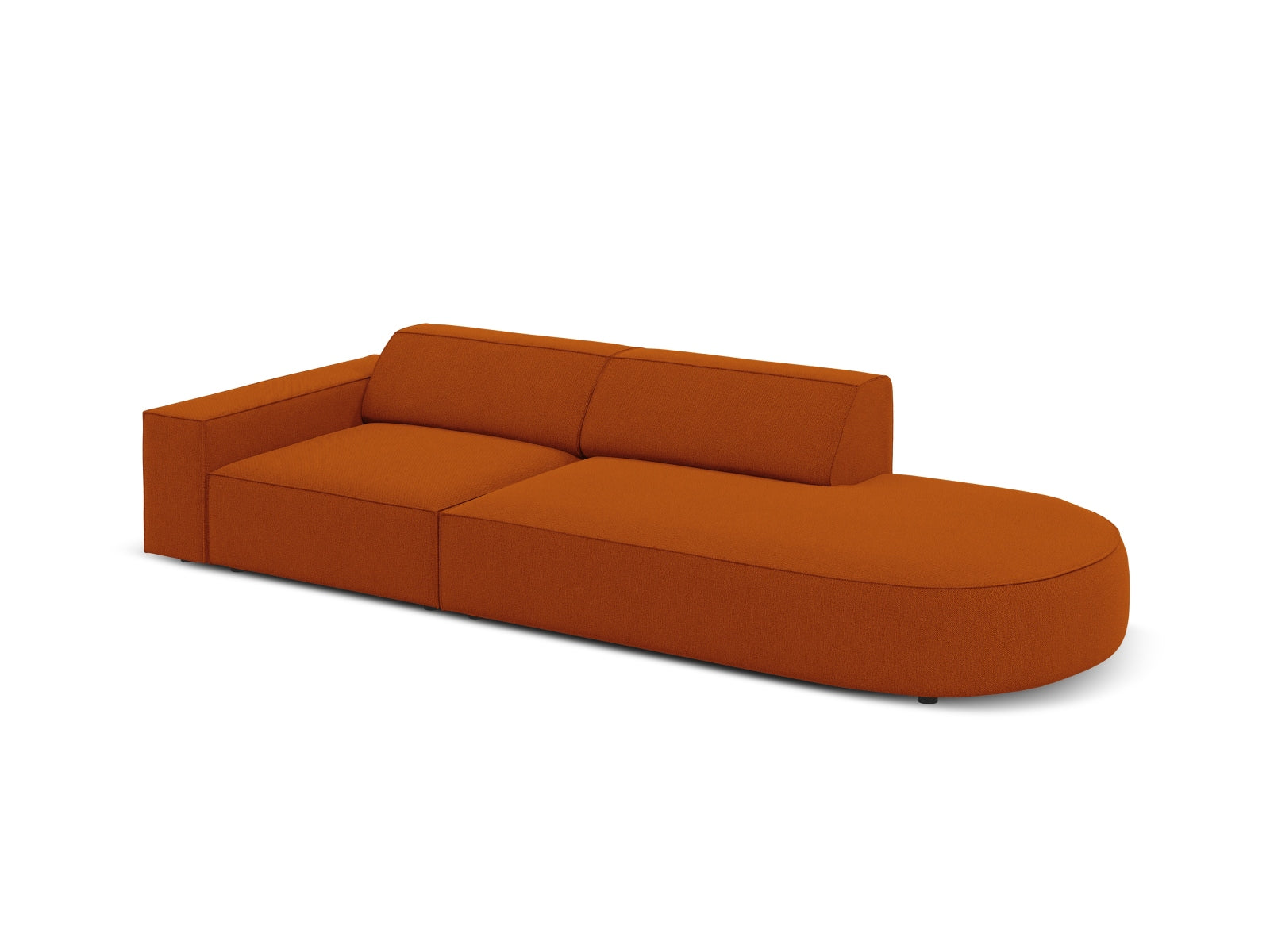 Jodie Modulares Sofa open rechts 3 Sitzer in Terracotta präsentiert im Onlineshop von KAQTU Design AG. L-Sofa rechts ist von Micadoni
