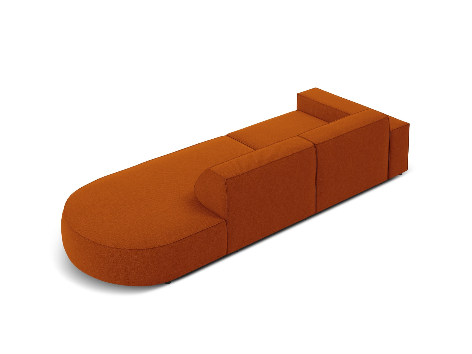Jodie Modulares Sofa open rechts 3 Sitzer in Terracotta präsentiert im Onlineshop von KAQTU Design AG. L-Sofa rechts ist von Micadoni