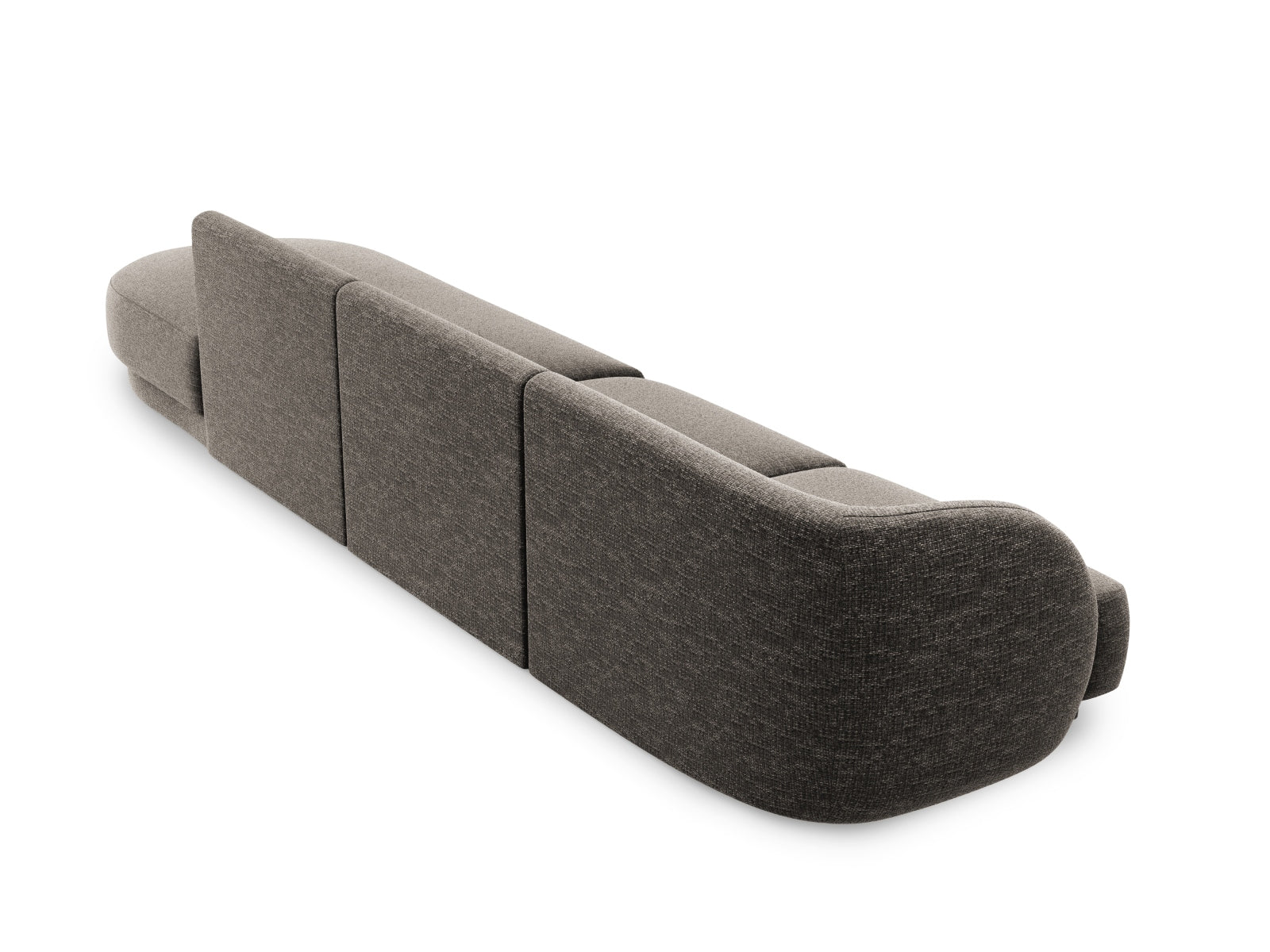 Miley Sofa rechts 4 Sitzer in Grey präsentiert im Onlineshop von KAQTU Design AG. L-Sofa rechts ist von Micadoni