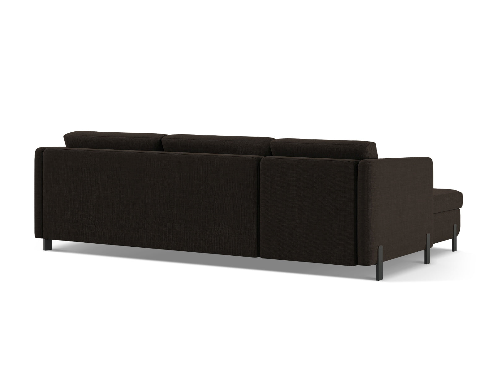 Modernes Ecksofa Gloria in Dunkelgrau, 5-Sitzer mit Schlafoption und Stauraum, ideal für gemütliche und funktionale Wohnräume.