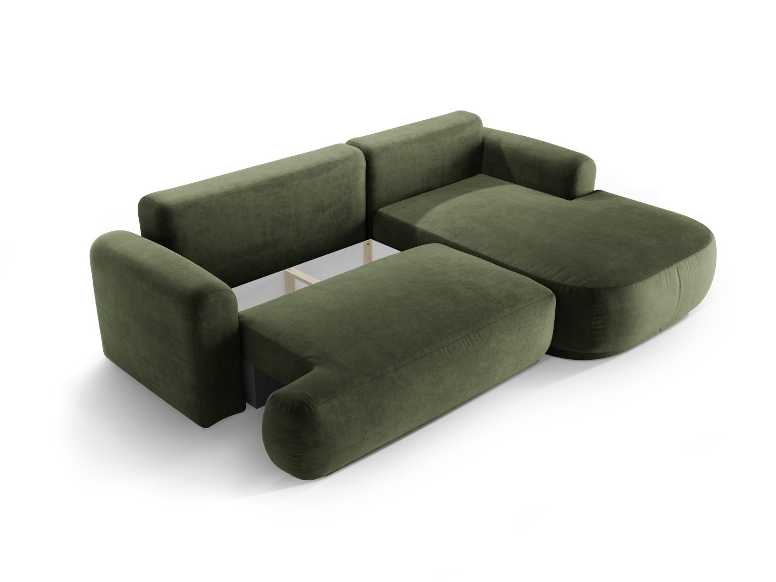 Entdecken Sie das elegante Ella Velour Ecksofa von Micadoni! Dieses 5-Sitzer Sofa mit Schlaffunktion und praktischem Stauraum vereint Stil und Funktionalität.