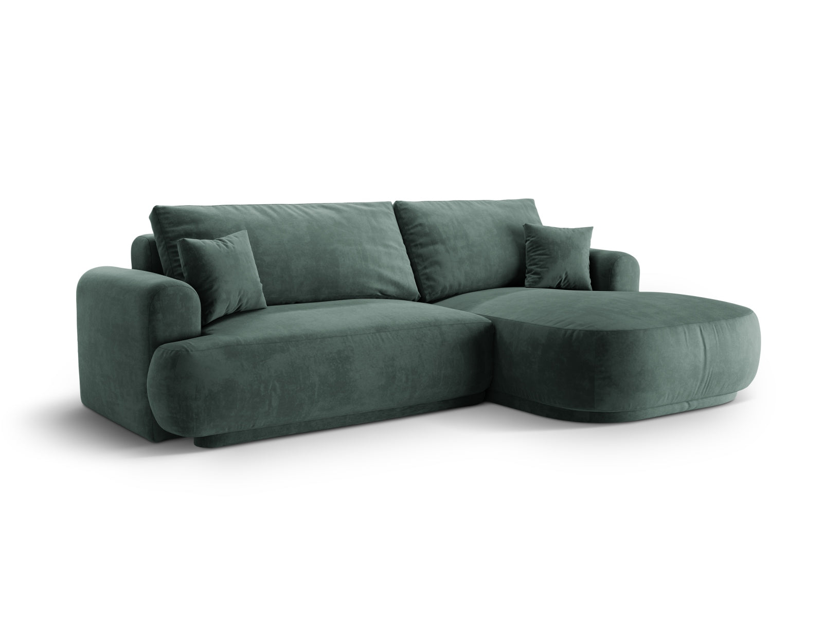 Erleben Sie das stilvolle Ella Velour Ecksofa von Micadoni! Dieses 5-Sitzer Sofa bietet eine Schlaffunktion und cleveren Stauraum für maximalen Komfort.