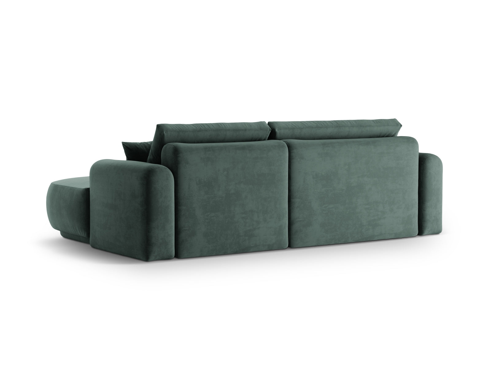 Entdecken Sie das elegante Ella Velour Ecksofa von Micadoni! Dieses 5-Sitzer Sofa mit Schlaffunktion und praktischem Stauraum vereint Stil und Funktionalität.
