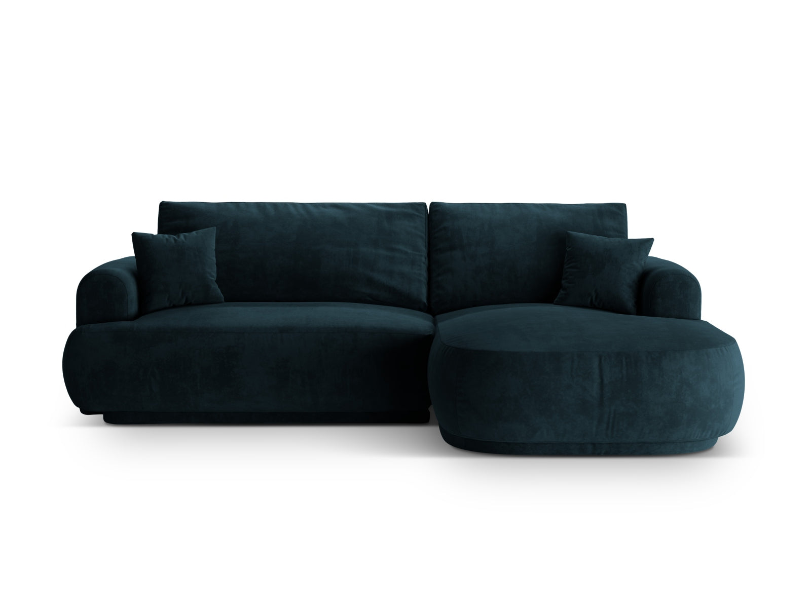 Ella Velour Modular Ecksofa rechts mit Schlaffunktion und Stauraum 5 Sitzer in Deep Petrol präsentiert im Onlineshop von KAQTU Design AG. Ecksofa rechts ist von Micadoni