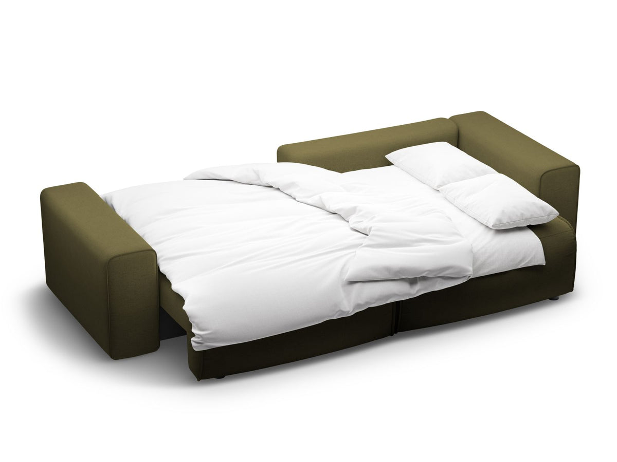 3-Sitzer Ecksofa rechts mit Schlaffunktion und Stauraum Victor in Green-Moly präsentiert im Onlineshop von KAQTU Design AG. Bettsofa rechts ist von Micadoni