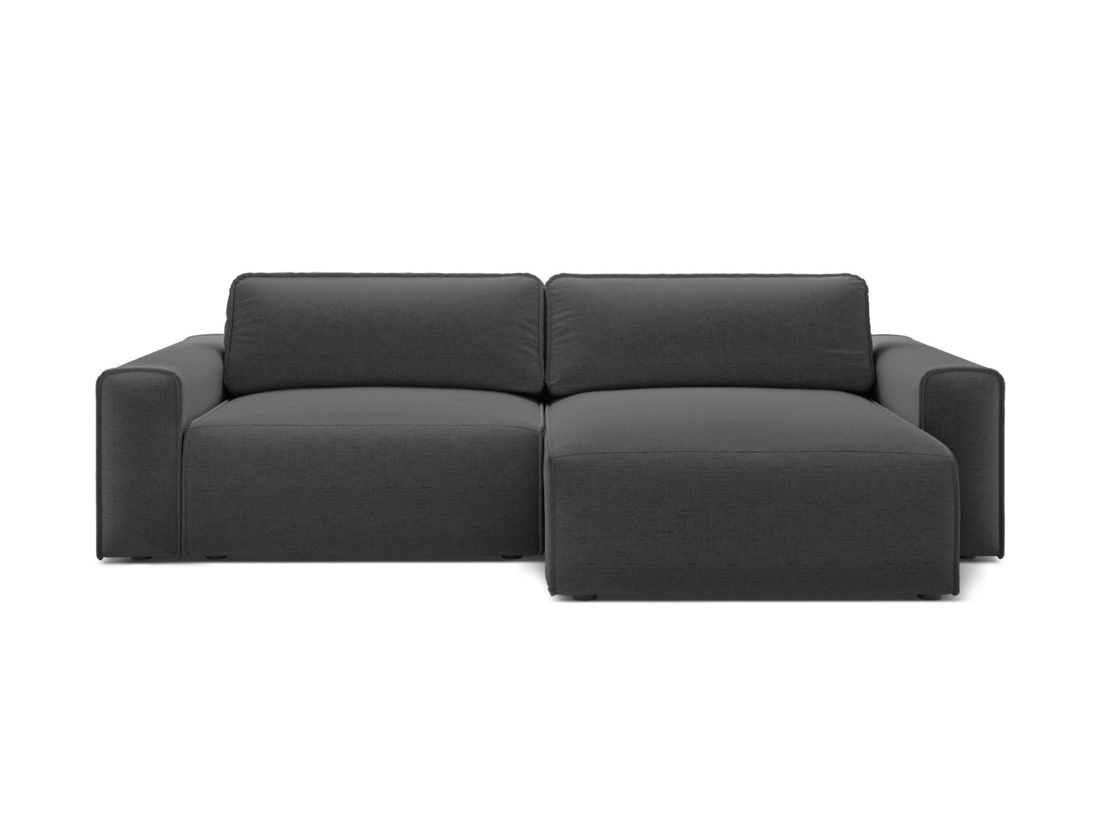 3-Sitzer Ecksofa rechts mit Schlaffunktion und Stauraum Victor in Anthracite-Moly präsentiert im Onlineshop von KAQTU Design AG. Bettsofa rechts ist von Micadoni