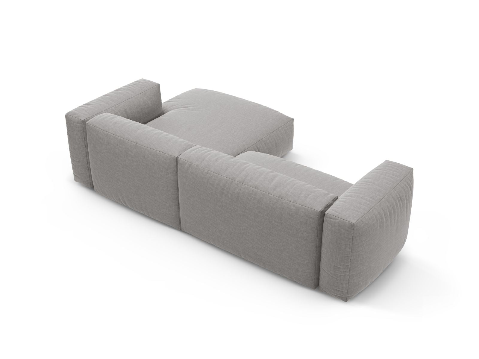 Stylisches 4-Sitzer Ecksofa Martina in zeitlosem Grau, ideal für entspannte Stunden und mit praktischer Schlaffunktion für Gäste.