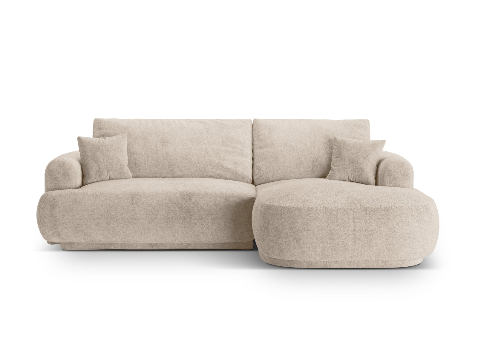 Ella Modular Ecksofa rechts mit Schlaffunktion und Stauraum 5 Sitzer in Sand präsentiert im Onlineshop von KAQTU Design AG. Ecksofa rechts ist von Micadoni