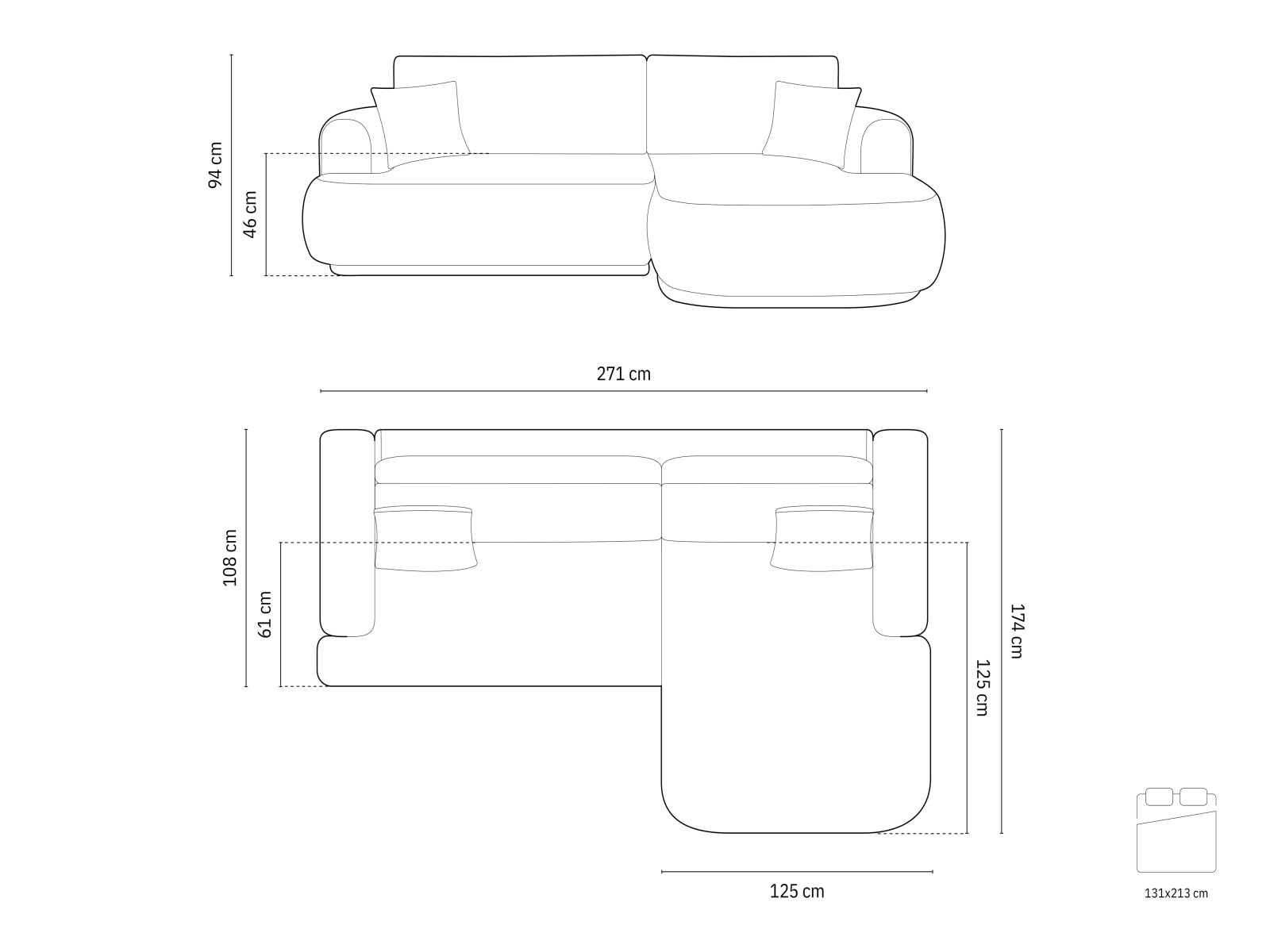 Entdecken Sie das Ella Modular Ecksofa rechts von Micadoni: elegantes 5-Sitzer Sofa mit innovativer Schlaffunktion und nützlichem Stauraum für Ihr Wohnzimmer.