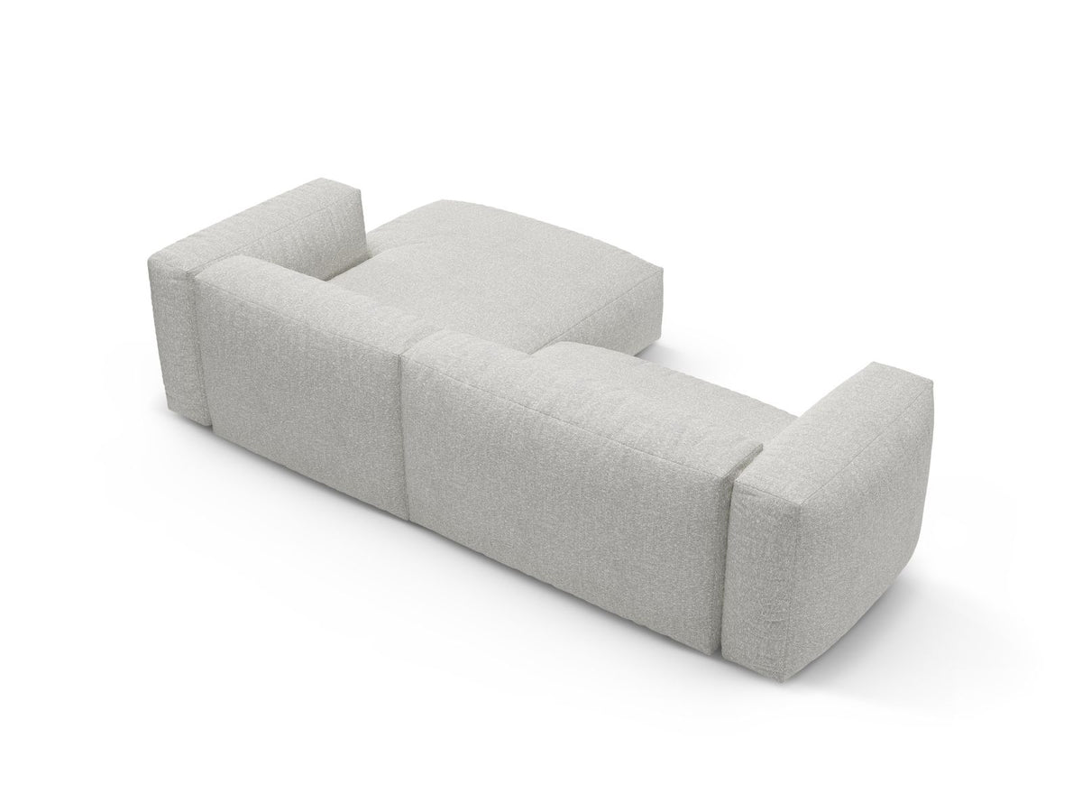 4-Sitzer Rechts-Ecksofa mit Bettfunktion und Box Martina in Grey Beige Melange-Monet präsentiert im Onlineshop von KAQTU Design AG. Bettsofa rechts ist von Micadoni