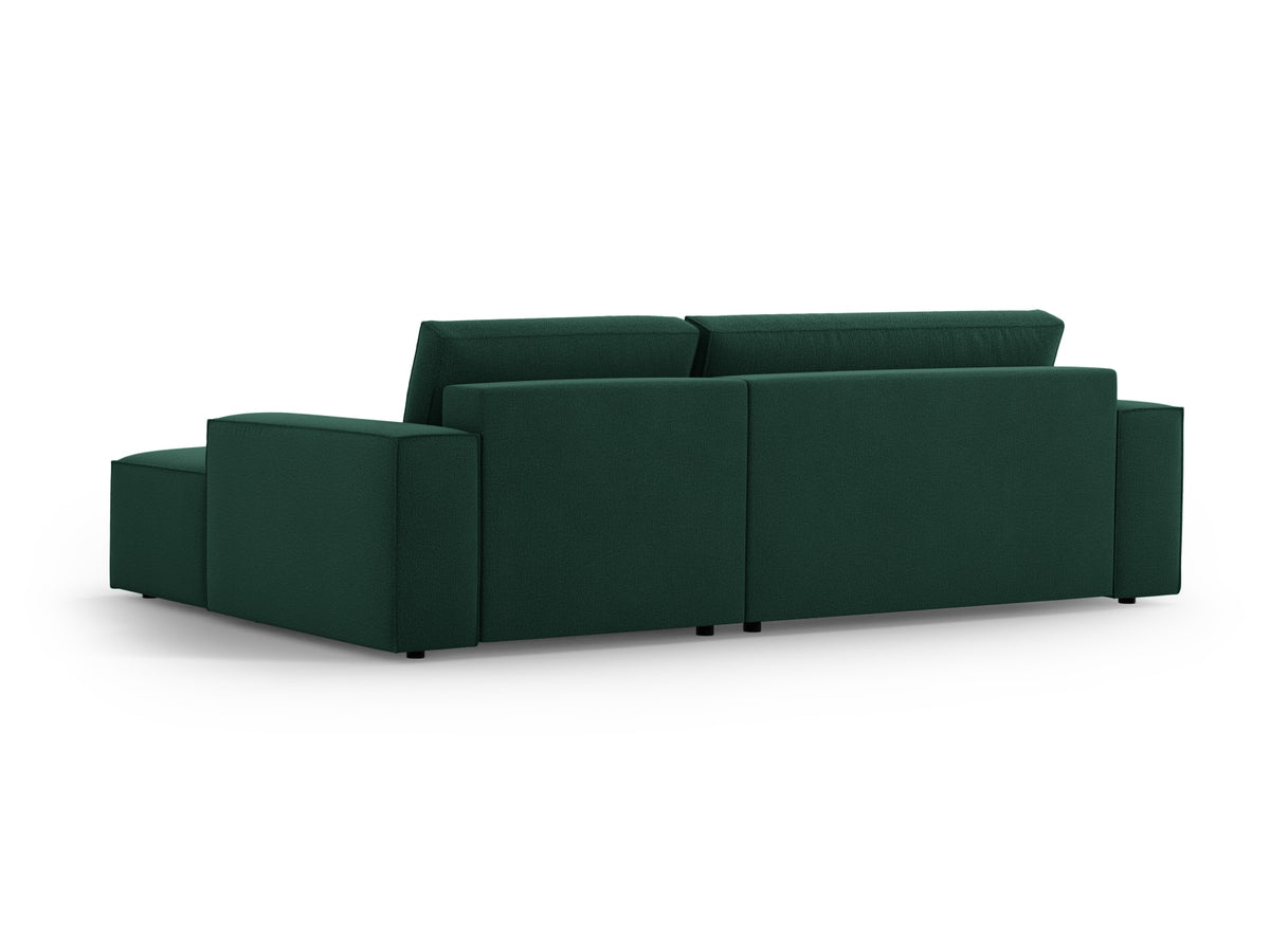 Jodie Ecksofa rechts mit Schlaffunktion und Stauraumbox 3 Sitzer in Green-Megan präsentiert im Onlineshop von KAQTU Design AG. Bettsofa rechts ist von Micadoni