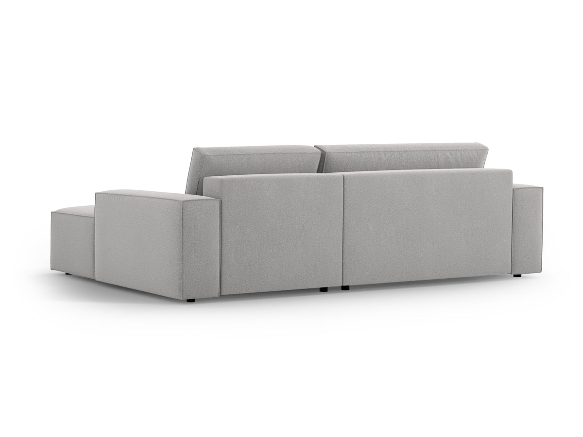 Jodie Ecksofa rechts mit Schlaffunktion und Stauraumbox 3 Sitzer in Light Grey-Megan präsentiert im Onlineshop von KAQTU Design AG. Bettsofa rechts ist von Micadoni