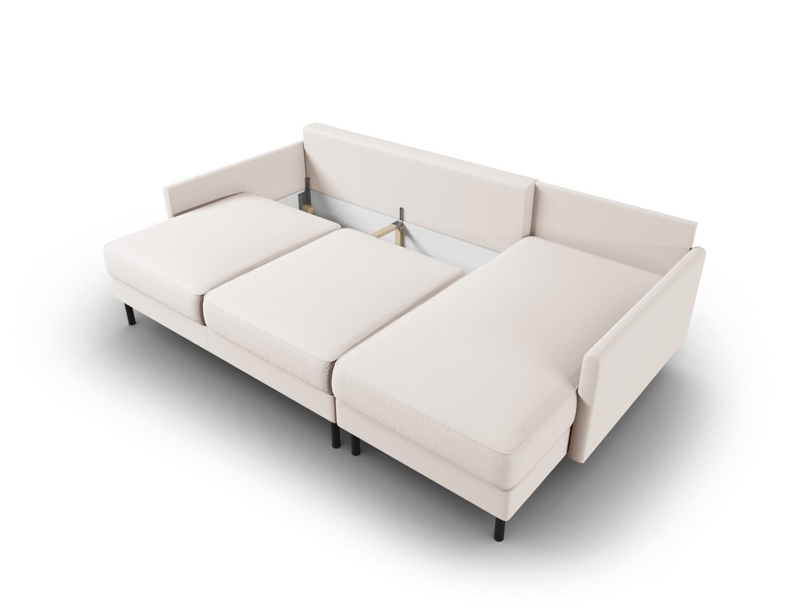 Scott Ecksofa rechts mit Schlaffunktion und Stauraum 5 Sitzer in Light Beige präsentiert im Onlineshop von KAQTU Design AG. Ecksofa rechts ist von Micadoni