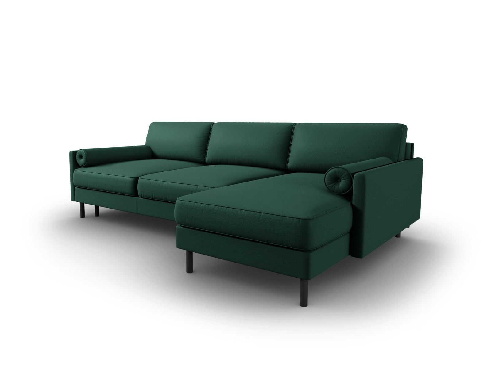 Scott Ecksofa rechts mit Schlaffunktion und Stauraum 5 Sitzer in Green präsentiert im Onlineshop von KAQTU Design AG. Ecksofa rechts ist von Micadoni