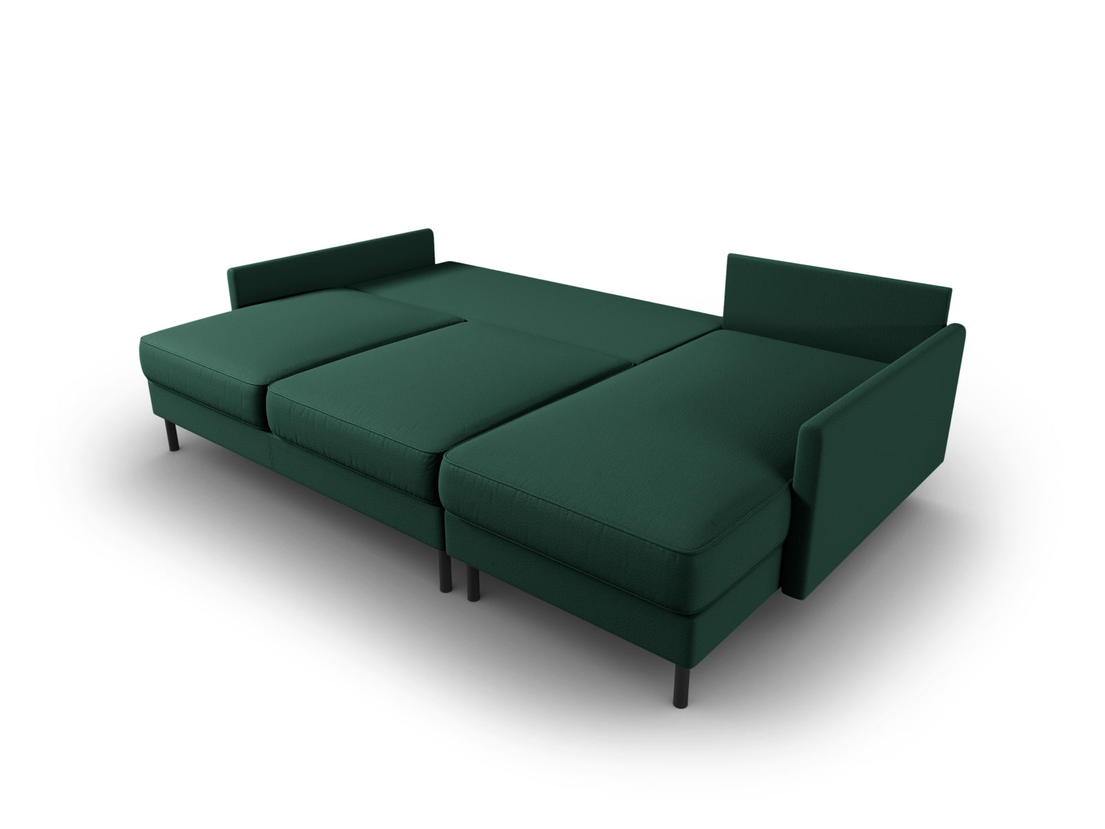 Scott Ecksofa rechts mit Schlaffunktion und Stauraum 5 Sitzer in Green präsentiert im Onlineshop von KAQTU Design AG. Ecksofa rechts ist von Micadoni
