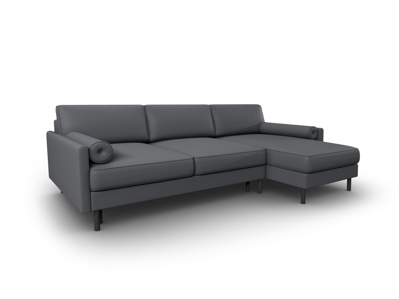 Scott Ecksofa rechts mit Schlaffunktion und Stauraum 5 Sitzer in Dark Grey präsentiert im Onlineshop von KAQTU Design AG. Ecksofa rechts ist von Micadoni