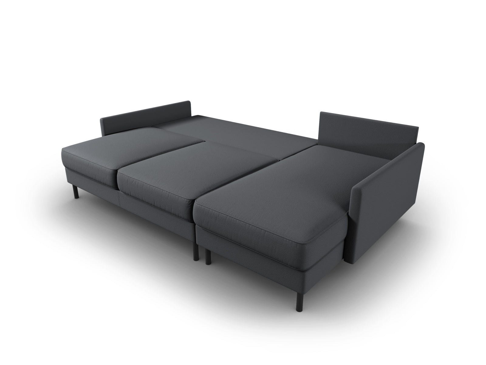 Scott Ecksofa rechts mit Schlaffunktion und Stauraum 5 Sitzer in Dark Grey präsentiert im Onlineshop von KAQTU Design AG. Ecksofa rechts ist von Micadoni