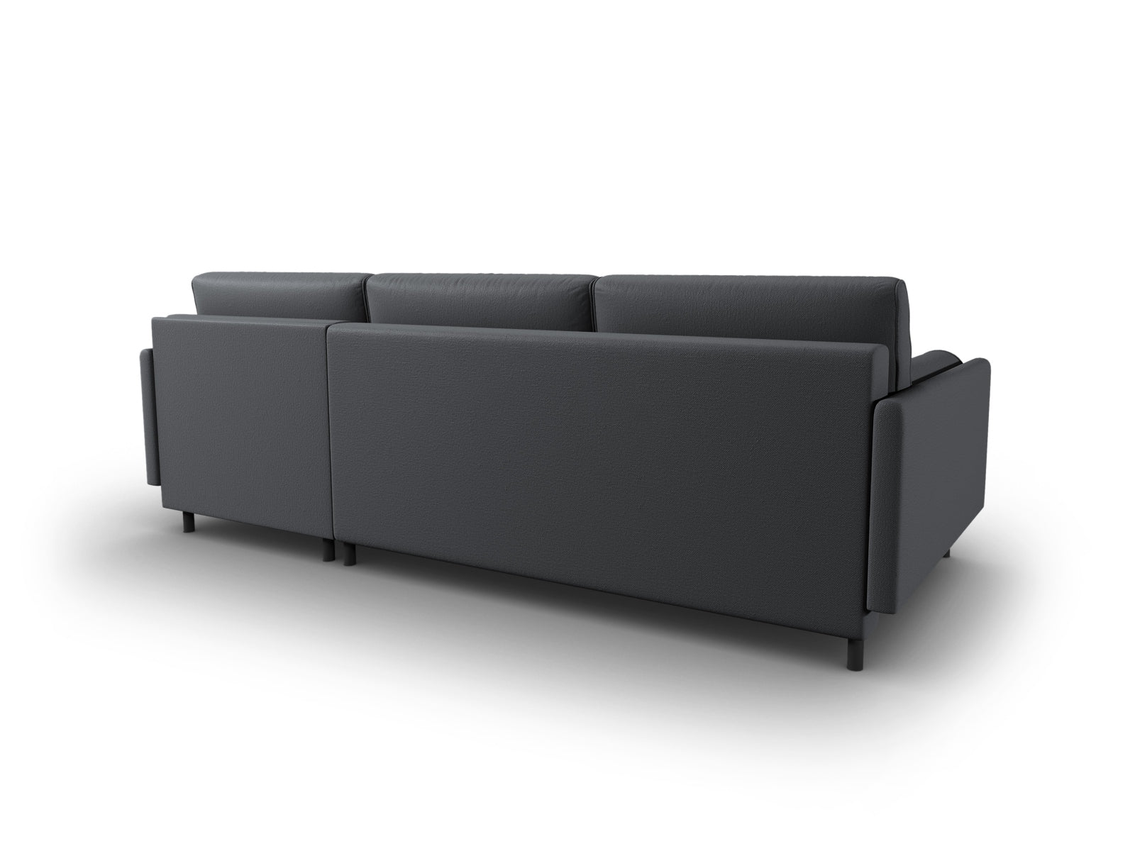 Scott Ecksofa rechts mit Schlaffunktion und Stauraum 5 Sitzer in Dark Grey präsentiert im Onlineshop von KAQTU Design AG. Ecksofa rechts ist von Micadoni
