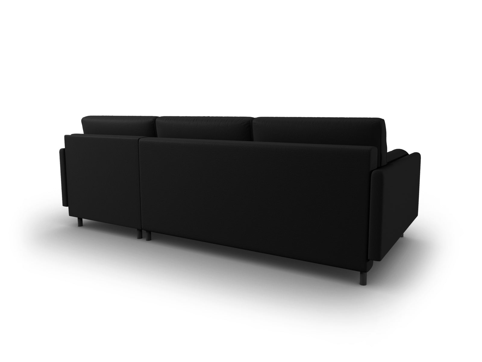 Scott Ecksofa rechts mit Schlaffunktion und Stauraum 5 Sitzer in Black präsentiert im Onlineshop von KAQTU Design AG. Ecksofa rechts ist von Micadoni