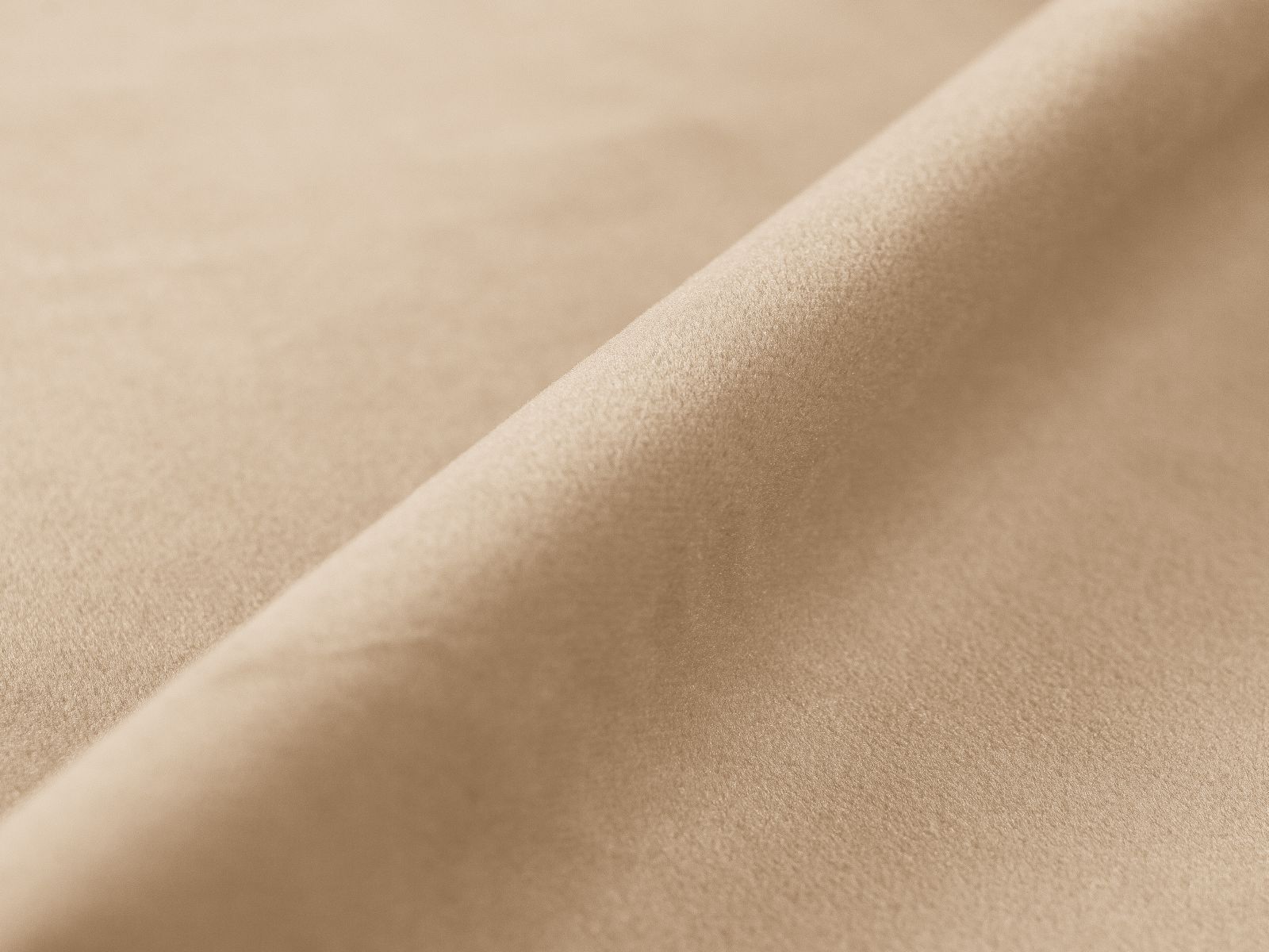 Elegantes 3-Sitzer Ecksofa Victor in zartem Nude-Paris, ideal für Wohnräume, mit praktischer Schlaffunktion und integriertem Stauraum.