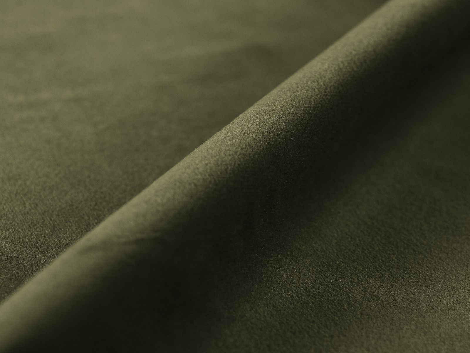 Elegantes 3-Sitzer Ecksofa Victor in Moss Green Melange, ideal für entspannte Abende und als Schlafgelegenheit mit praktischem Stauraum.