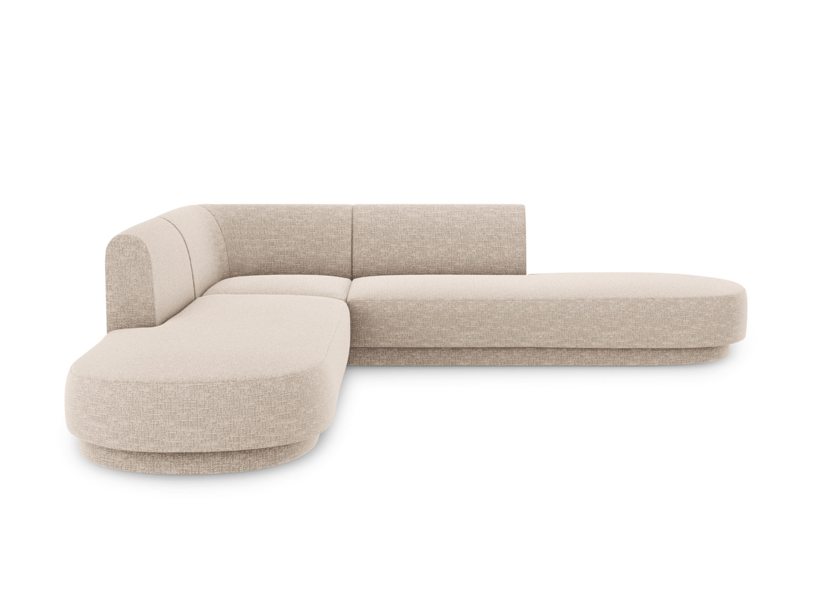 Miley Symmetrical Ecksofa 5 Sitzer in Beige präsentiert im Onlineshop von KAQTU Design AG. Ecksofa ist von Micadoni