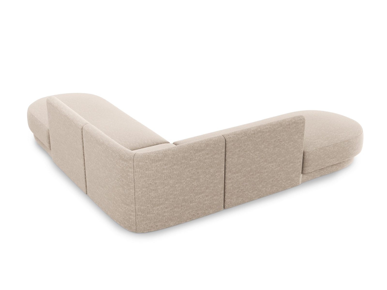 Miley Symmetrical Ecksofa 5 Sitzer in Beige präsentiert im Onlineshop von KAQTU Design AG. Ecksofa ist von Micadoni