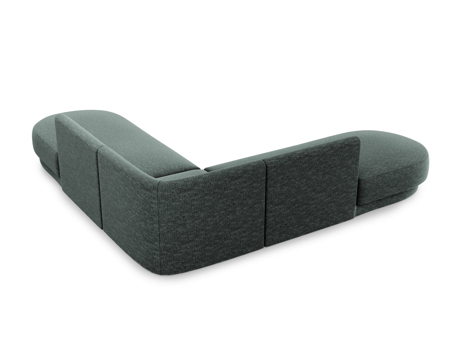 Miley Symmetrical Ecksofa 5 Sitzer in Petrol präsentiert im Onlineshop von KAQTU Design AG. Ecksofa ist von Micadoni