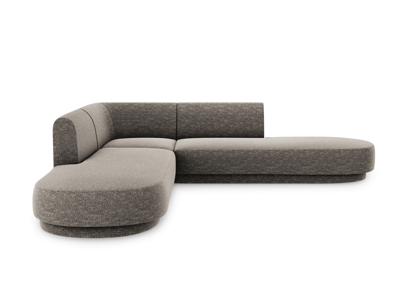 Miley Symmetrical Ecksofa 5 Sitzer in Grey präsentiert im Onlineshop von KAQTU Design AG. Ecksofa ist von Micadoni