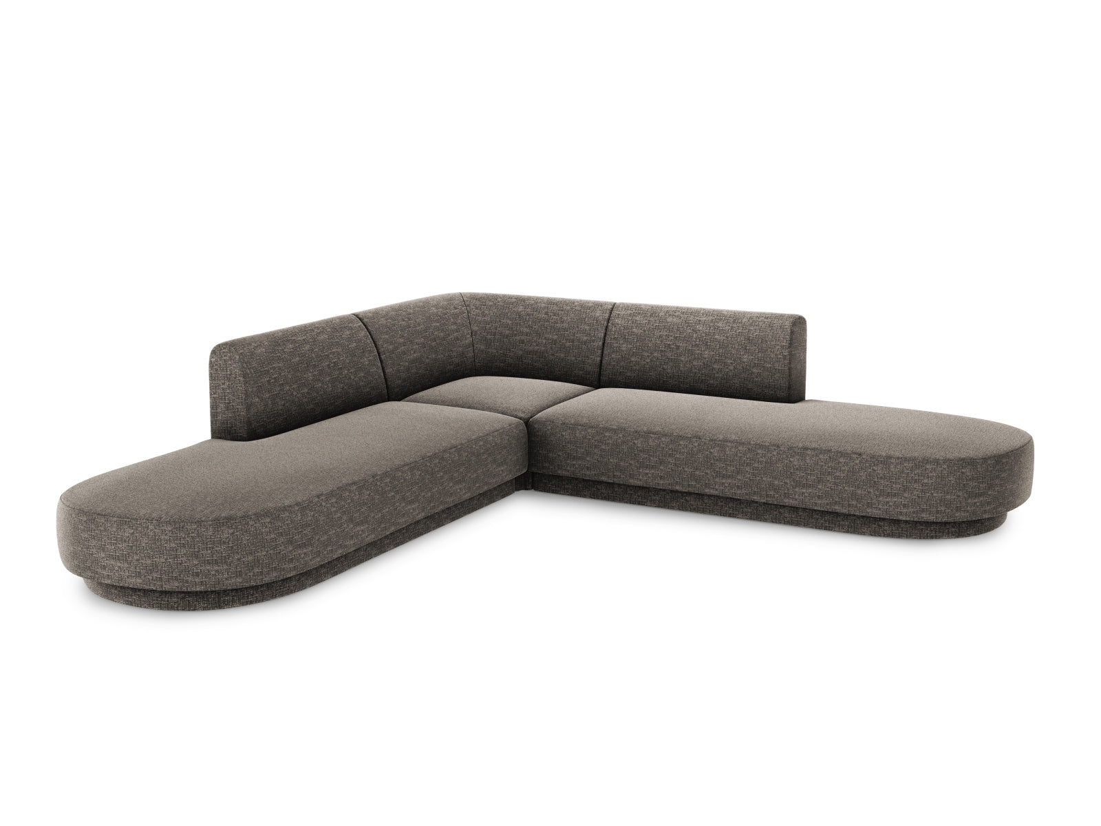 Miley Symmetrical Ecksofa 5 Sitzer in Grey präsentiert im Onlineshop von KAQTU Design AG. Ecksofa ist von Micadoni